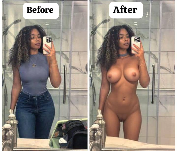 Free site to turn Mature normal female picture to nude☑️